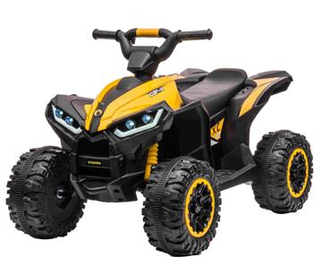 XC-Sport EL ATV för barn 12V m/2.4G Remote, Gul-5